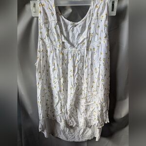 Siren Lily White Ruched Sleeveless Blouse